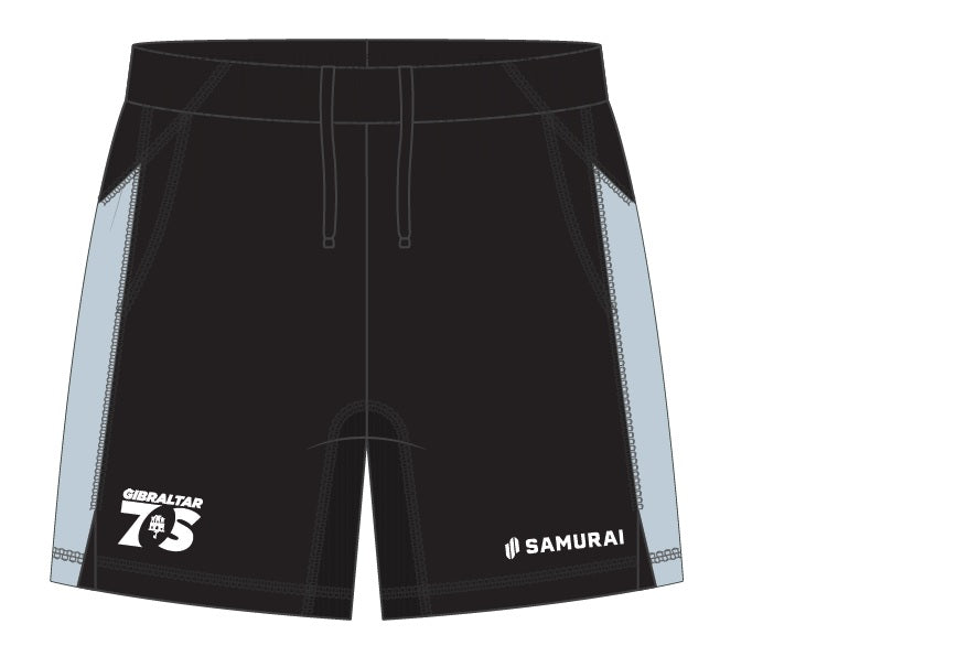 Gibraltar 7s Shorts Black & Sky Blue