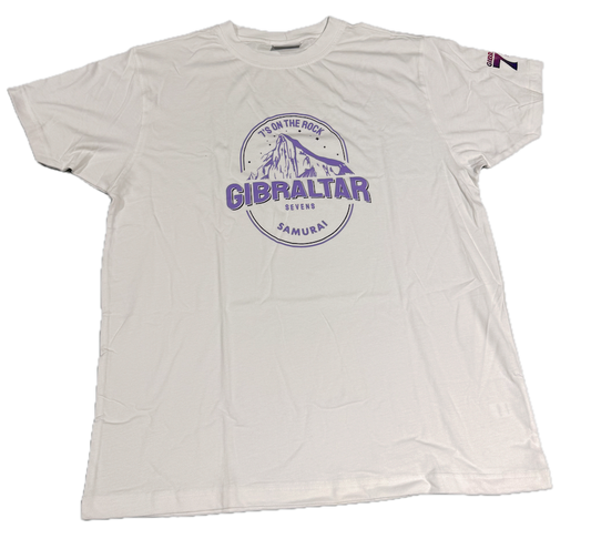 Gibraltar 7s Graphic Tee White